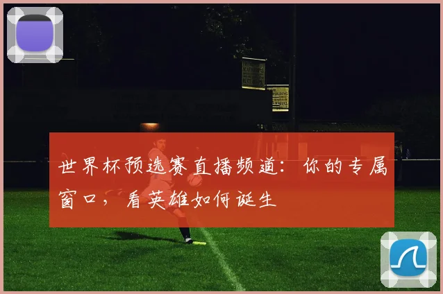 世界杯预选赛直播频道：你的专属窗口，看英雄如何诞生